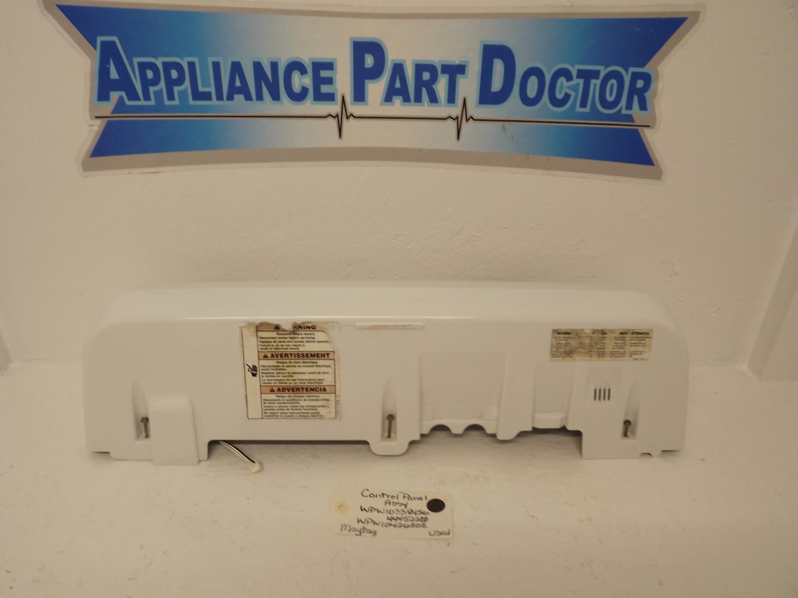 Maytag Washer WPW10338456 4445226 WPW10426808 Control Panel Assy Used Maytag Washer WPW10338456 4445226 WPW10426808 Control Panel Assy Used